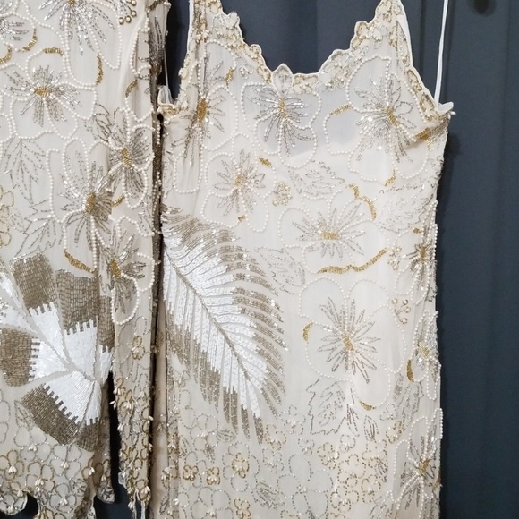 Beaded dress with matching jacket - Picture 3 of 4